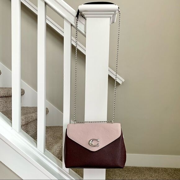 New Coach Leather Shoulder & Crossbody Bag In Colorblock - Picture 3 of 16